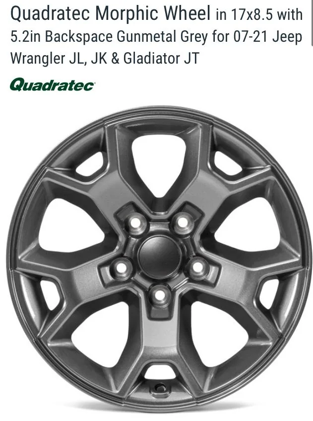 Jeep Gladiator New Quadratec Morphic Wheel in latest catalog, not yet on website 6391A9DC-FA84-4CC9-96BD-24EC57568040