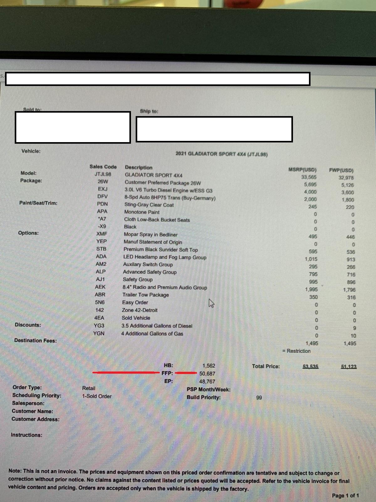 Jeep Gladiator FYI: Tread Lightly Discount Signup Summary (FCA Program) 41681