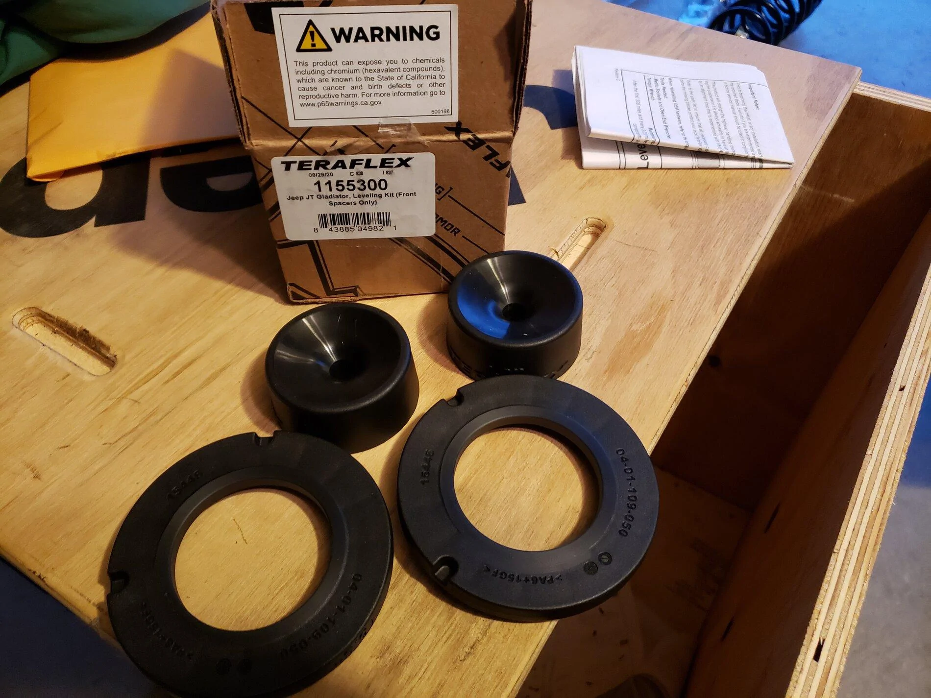 Jeep Gladiator Teraflex 1/2" Leveling Kit 20201112_174341