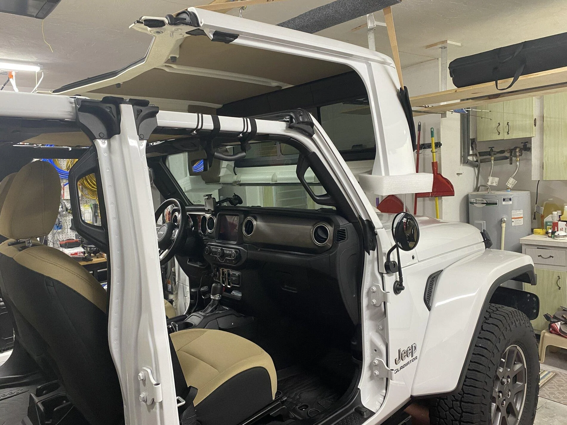 Jeep Gladiator My door and top storage DIY solutions.... cart and hoist. A7B6AA12-2575-48A9-96B0-CEECED0F2160