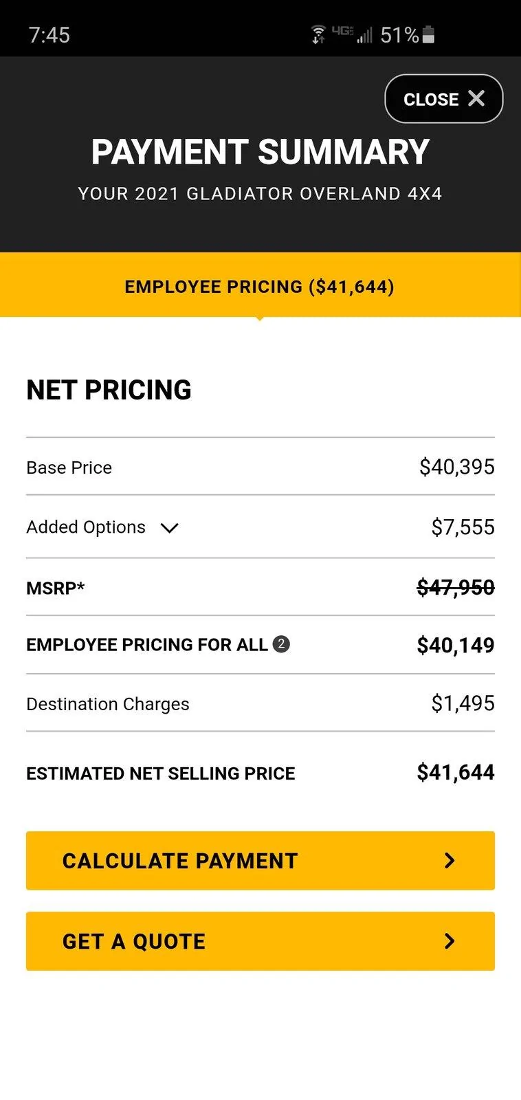 Jeep Gladiator Employee Pricing for all (2021 Models) Screenshot_20201117-194524_Samsung Internet
