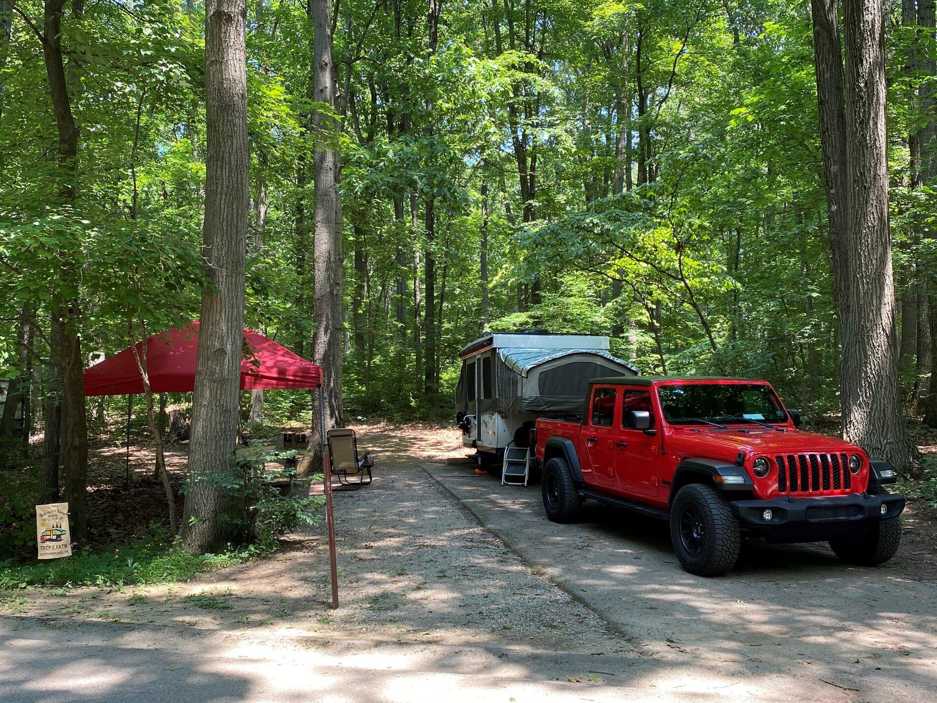 Jeep Gladiator Camping with your Gladiator Codorus State Park
