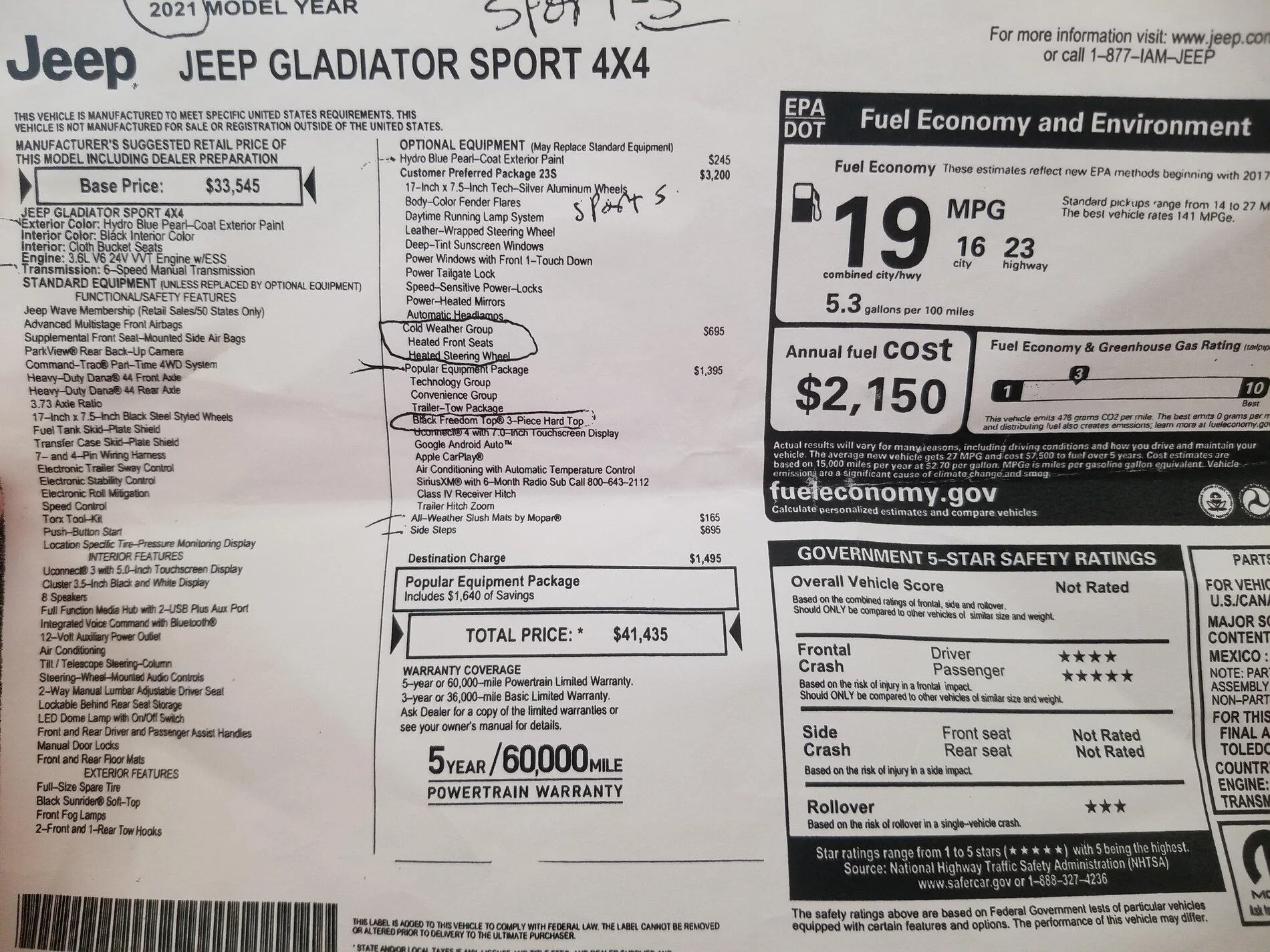 Jeep Gladiator Employee Pricing for all (2021 Models) 20201118_114025