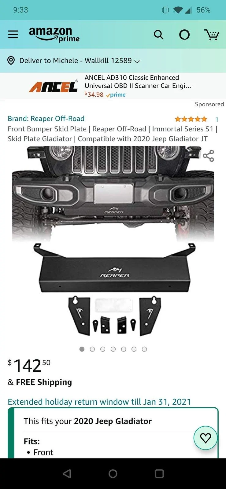 Jeep Gladiator Front skid plate Screenshot_20201121-093343