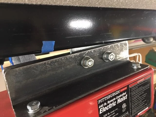 Jeep Gladiator My door and top storage DIY solutions.... cart and hoist. Hoist1