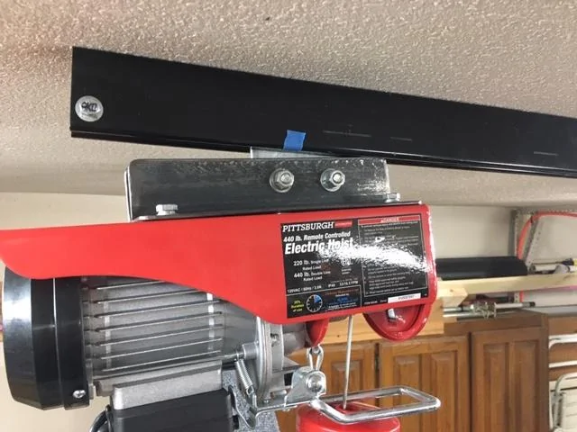 Jeep Gladiator My door and top storage DIY solutions.... cart and hoist. Hoist3