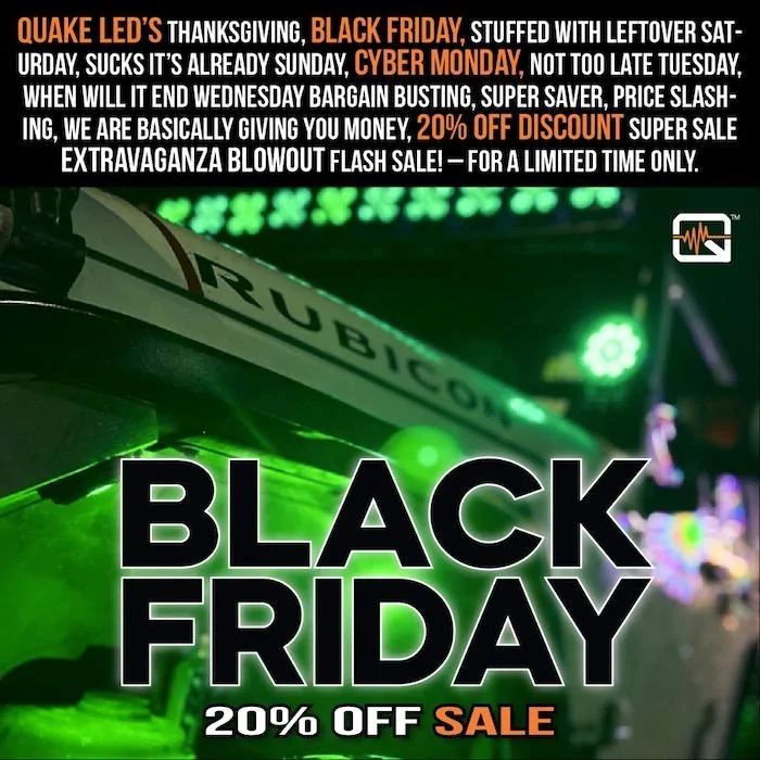 Jeep Gladiator Quake LED Black Friday + Cyber Monday 20% Off! unknown-1-jpeg