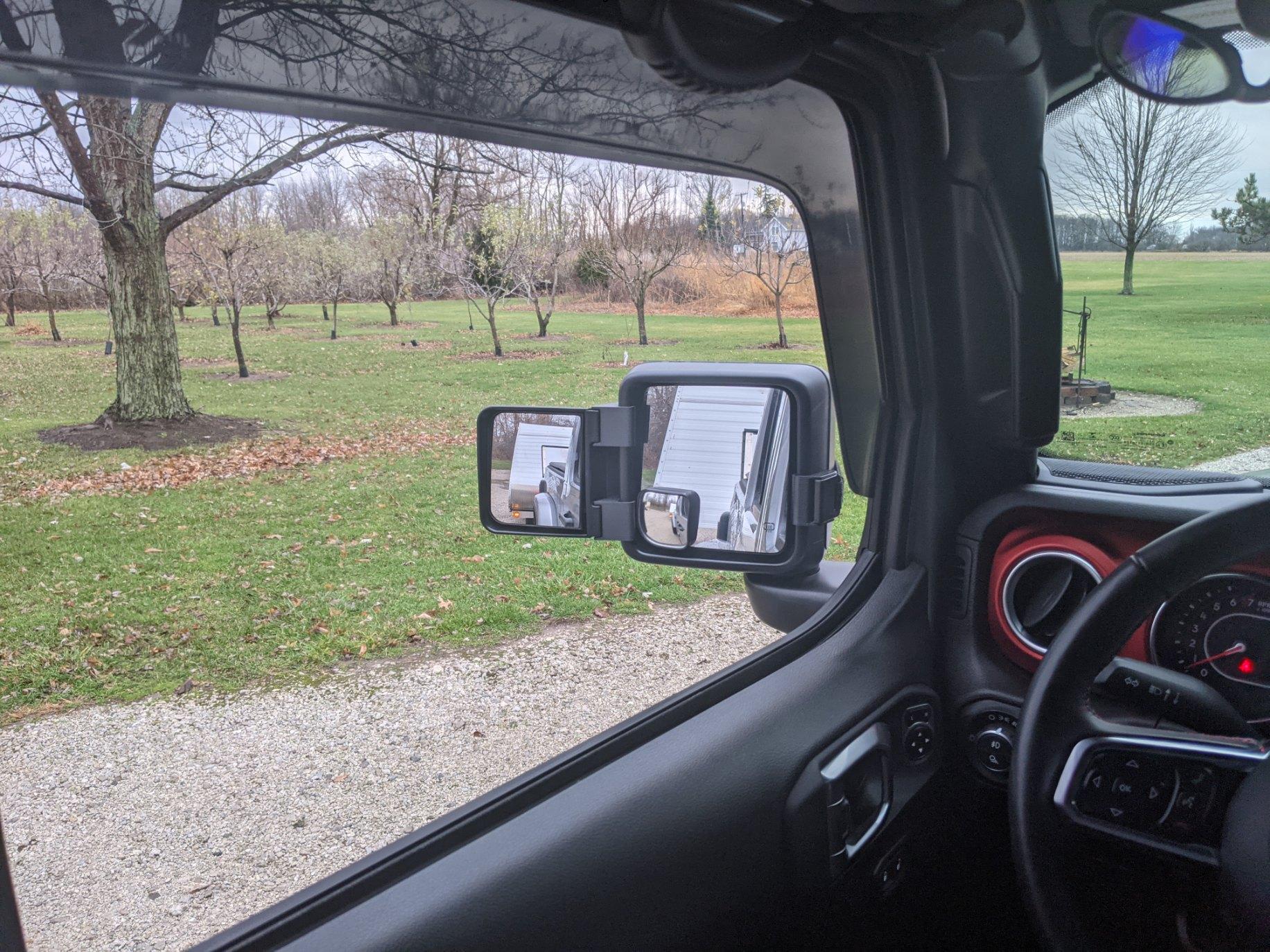 Jeep Gladiator Tow Mirrors - Rampage Adapters for JT/JL Original-Out