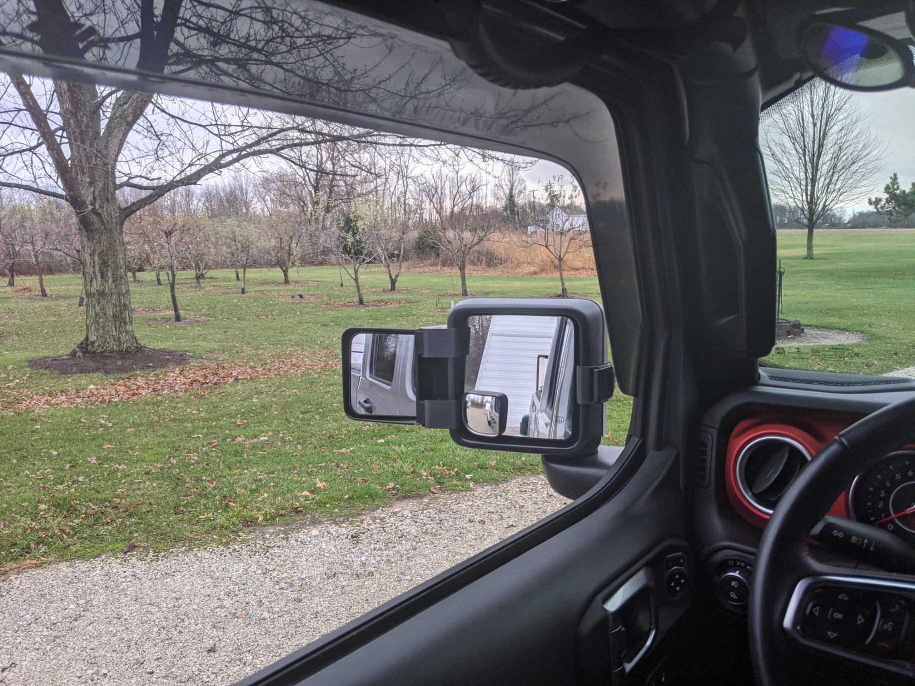 Jeep Gladiator Tow Mirrors - Rampage Adapters for JT/JL 10 Degree-In