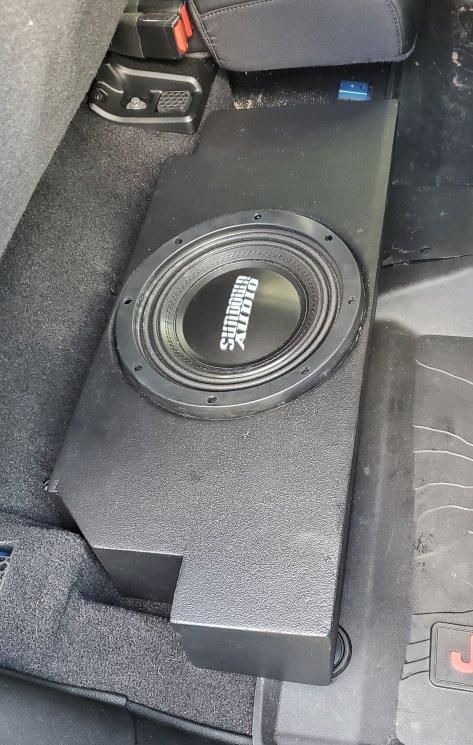 Jeep Gladiator Just finished my 10" sub install sub 01
