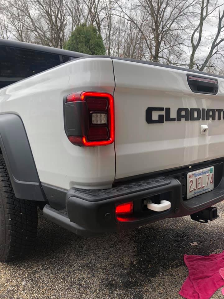 Jeep Gladiator Export Tail lights on NA Spec Gladiator 127274664_10225996146797198_6063958629046172435_n