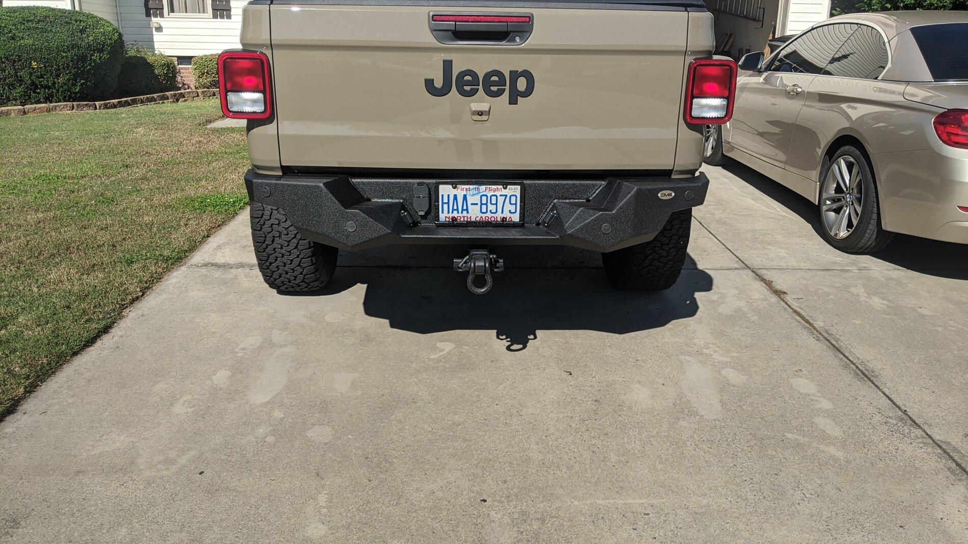 Jeep Gladiator Rugged Ridge HD Rear Bumper - Sliders Don't Fit PXL_20201018_184712282