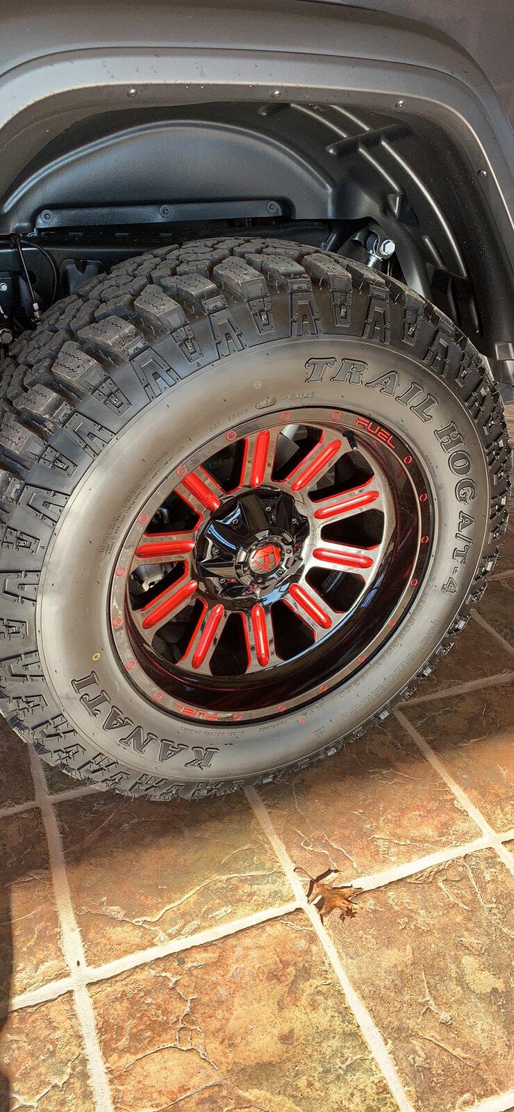 Jeep Gladiator NEW PRICE! Set of 4 Fuel Hardline (Red) with Kanati Trail Hog A/T 37s (less than 1000 miles) A9BB3043-2FF5-4F87-80F0-A3340549471B.JPG