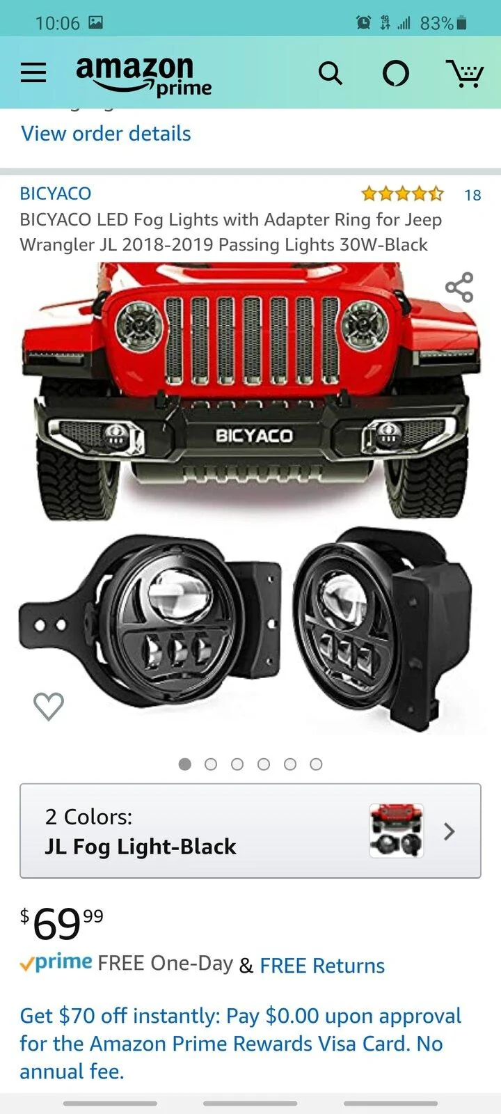 Jeep Gladiator Is the factory LED light upgrade worth it? Screenshot_20200618-100601_Amazon Shopping