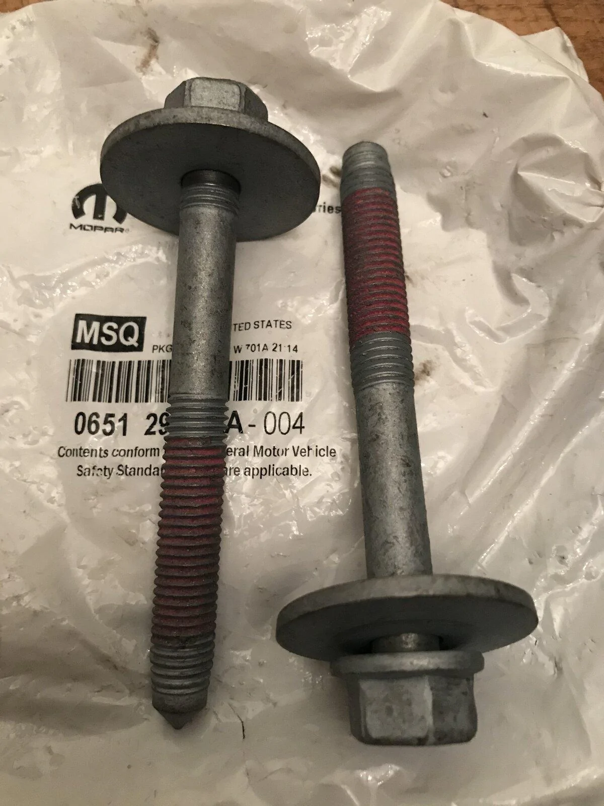 Jeep Gladiator OEM body bolt replacement numbers? IMG_0450