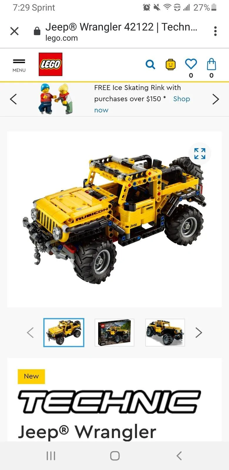 Jeep Gladiator LEGO Rubicon Wrangler. Hope they make a truck too. Screenshot_20201204-072900_Chrom