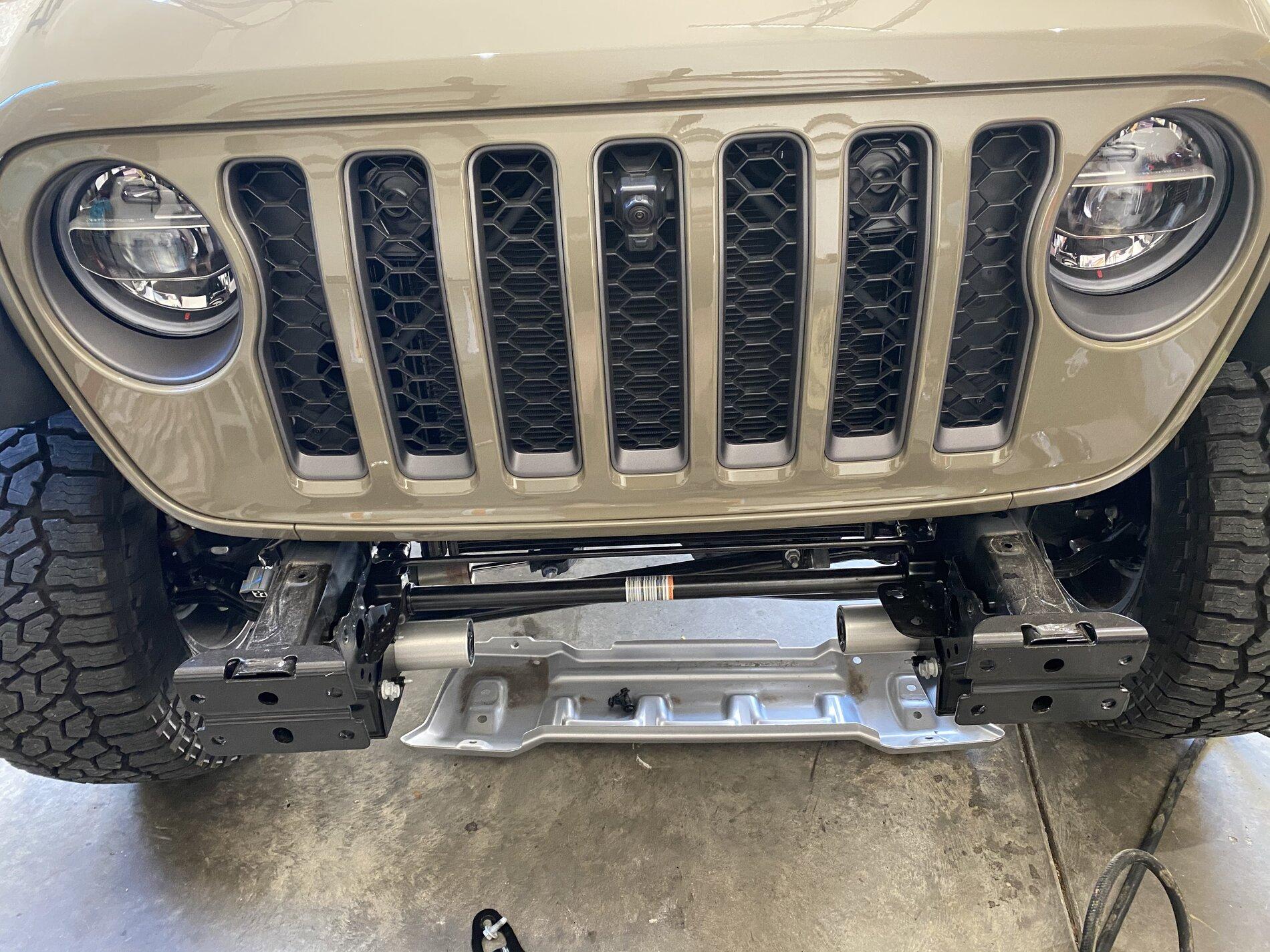 Jeep Gladiator Swapping the Mojave plastic bumper with the Mopar steel bumper 3C79DA40-8D67-4CD7-9DC2-8C608F15AE23