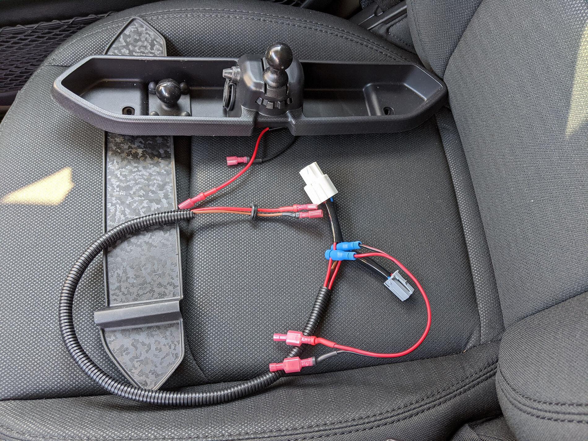 Jeep Gladiator Extension for 12 volt outlet wiring? jt phone mount