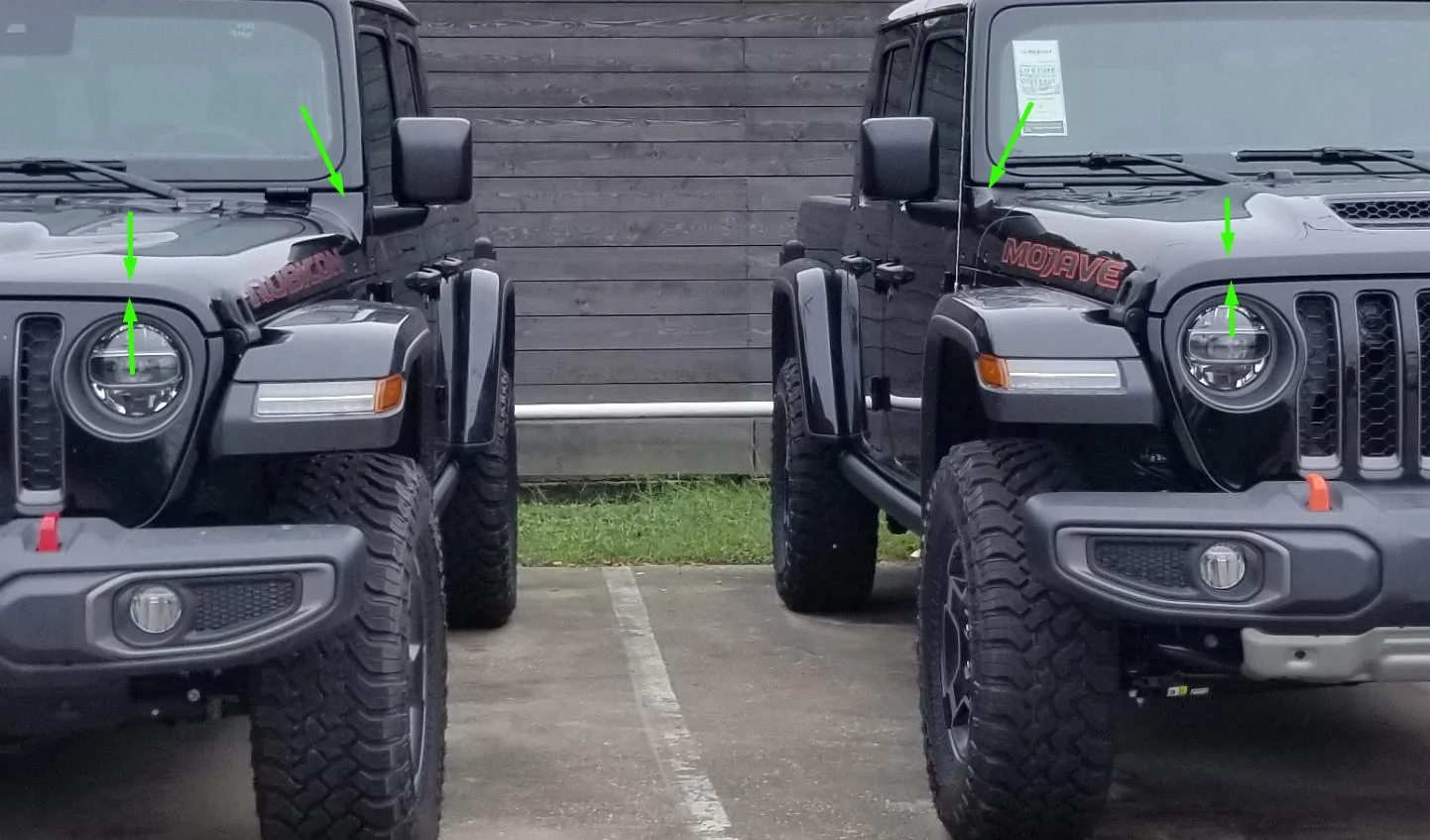 Jeep Gladiator NEW Lift for Mojave! hood-cowl-diffs