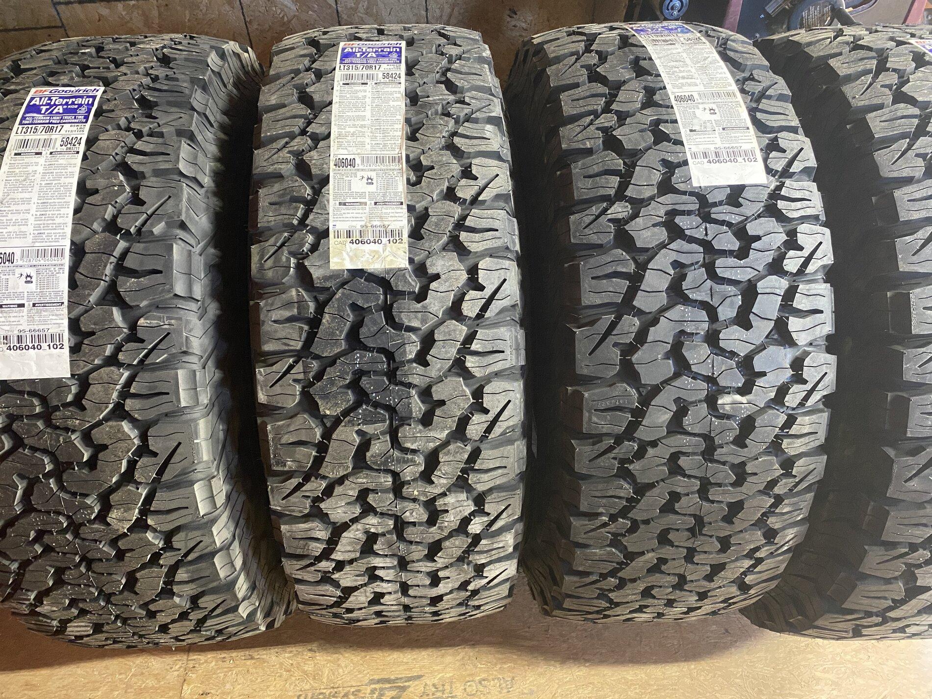 Jeep Gladiator BFG KO2 315/70R/17 76B6255A-0FB2-4D7B-AF44-BAC75C61C50B