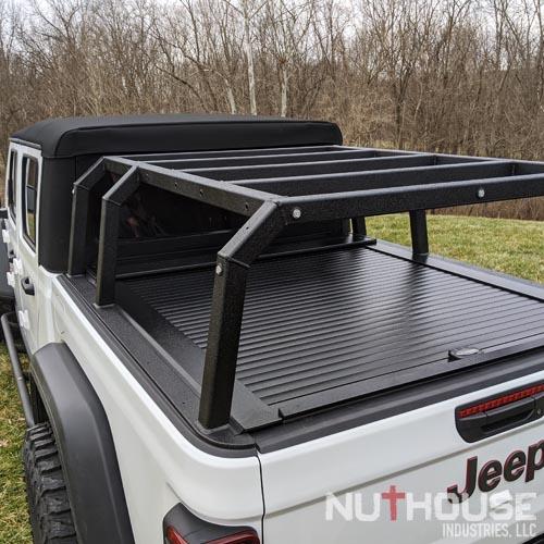 Jeep Gladiator Just want simple tall rack with tonneau cover Mid-Height-with-cover-9