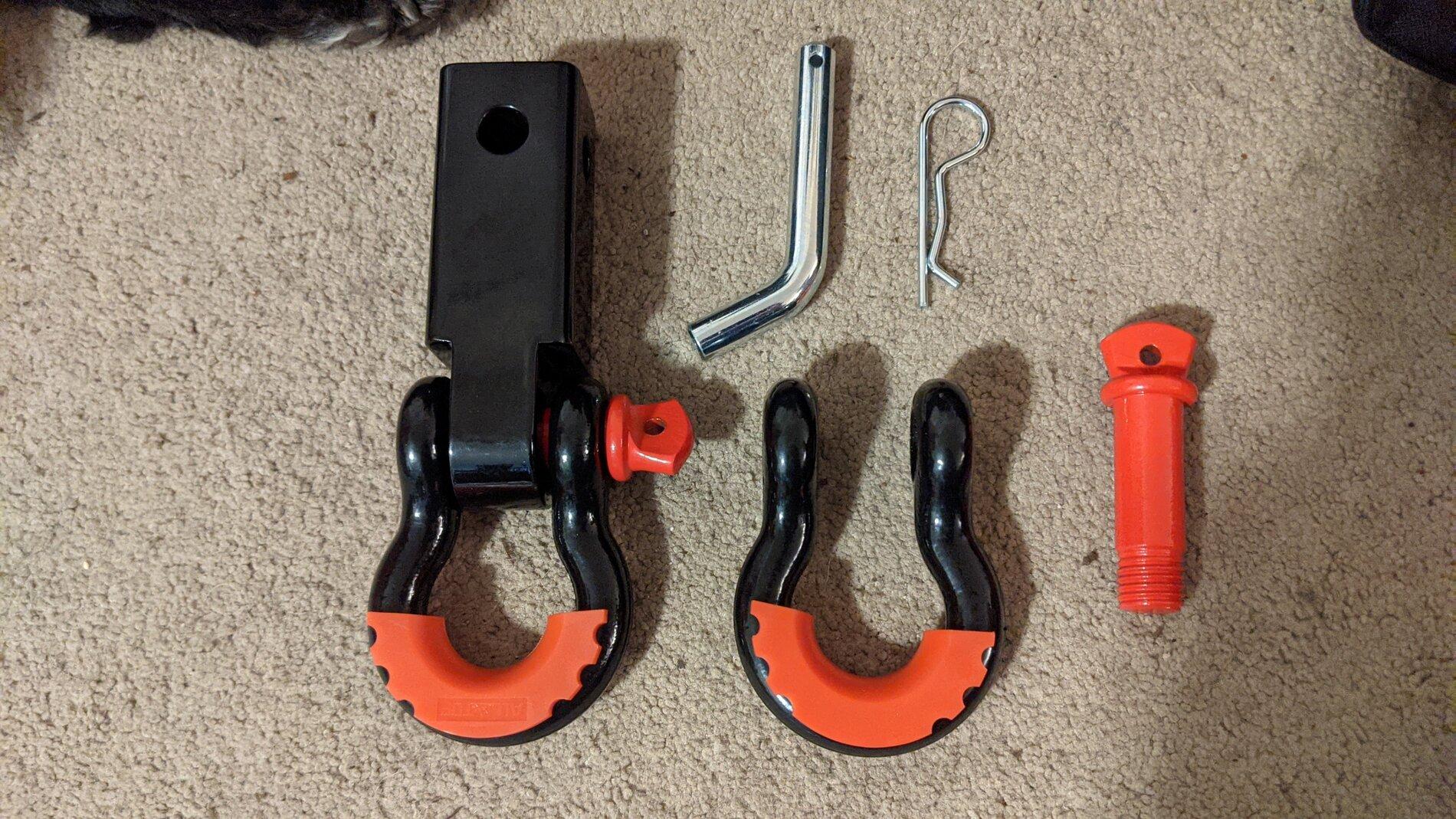 Jeep Gladiator Kinetic recovery strap all top hitch and shackles