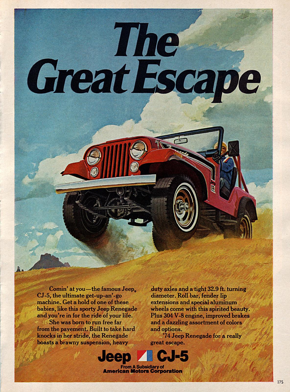 Jeep Gladiator BRIGHT WHITE Gladiator JT Club Jeep-1974-Renegade-CJ-5