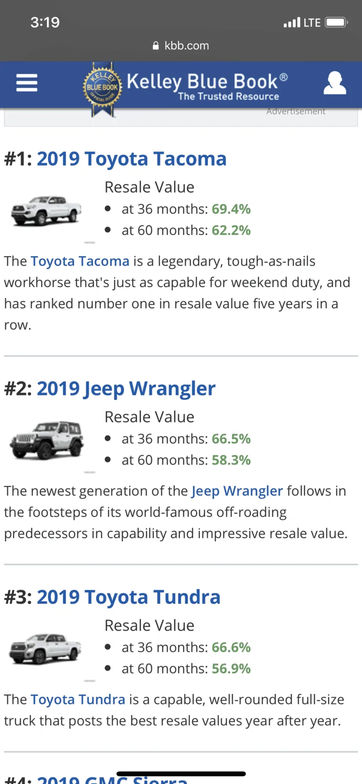 Jeep Gladiator How much will these trucks be worth a year from delivery? 14C6B983-88AC-4291-A5D9-2926810AAC00