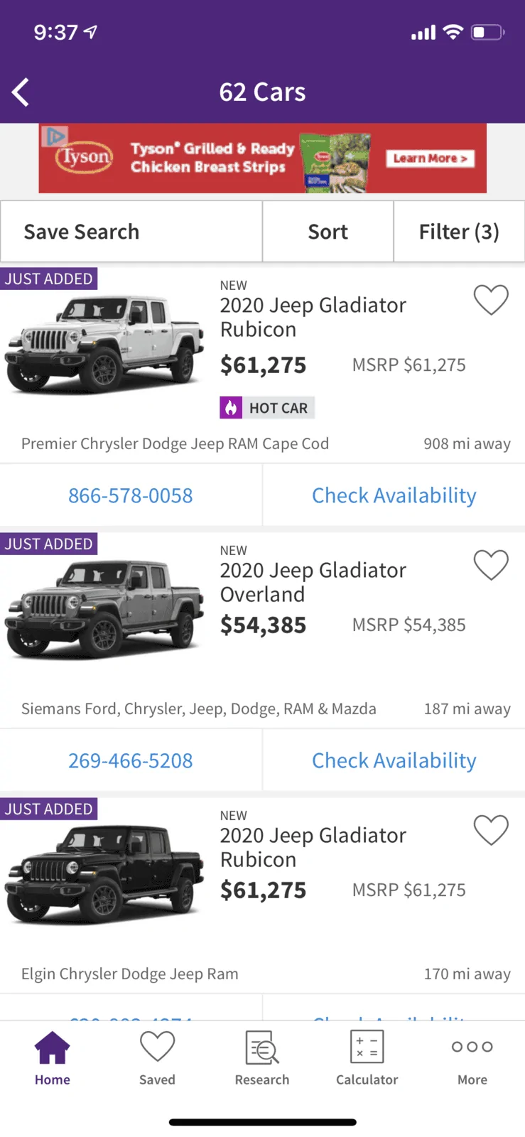Jeep Gladiator 62 Gladiators listed on Cars.com!! 0CBCD5BF-41B7-4F0A-BD96-DFC391912A07