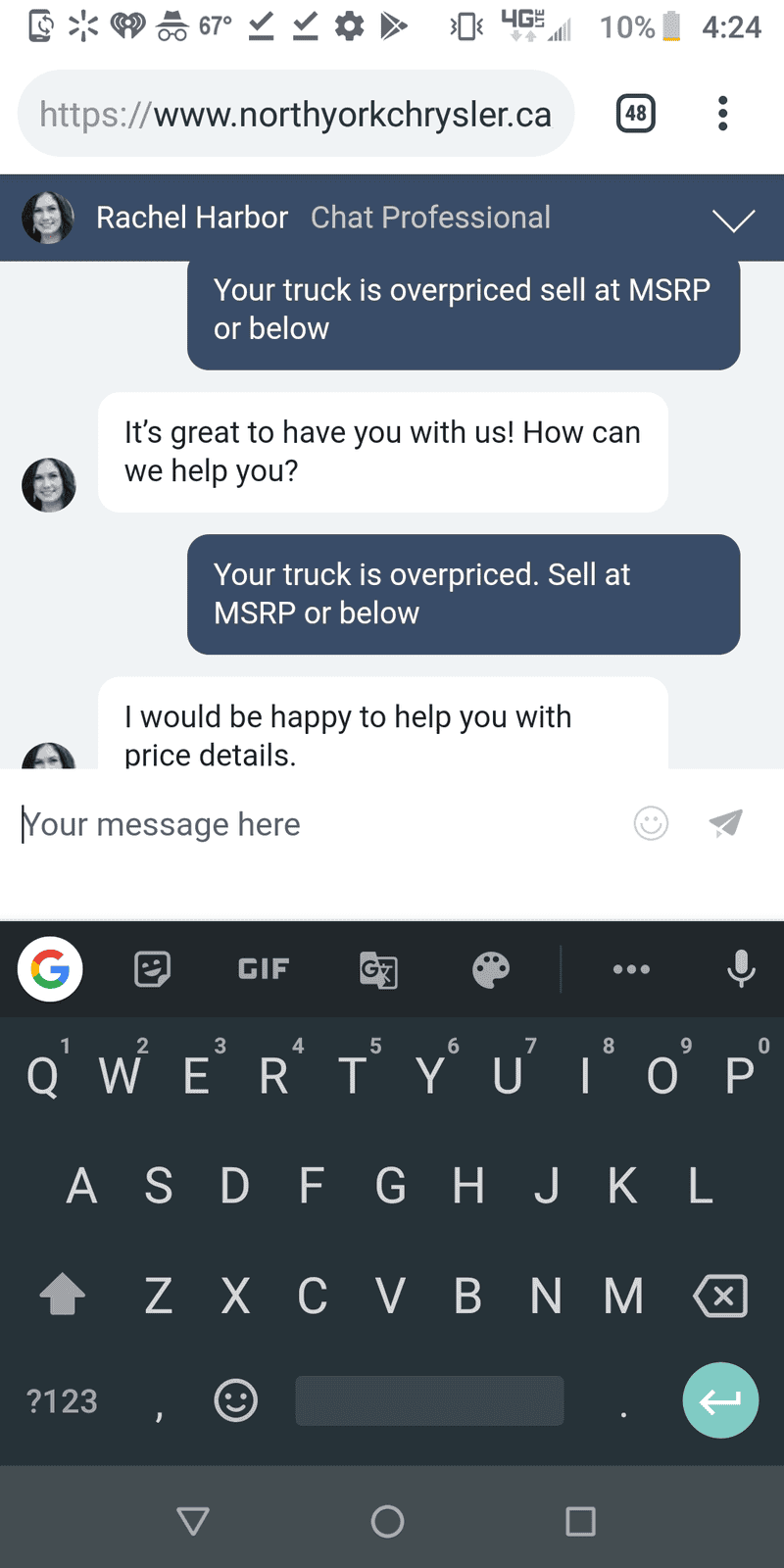 Jeep Gladiator Dealers to avoid - Charging over MSRP Screenshot_20190425-162453