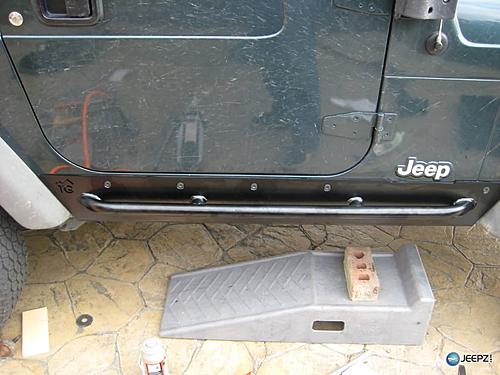 Jeep Gladiator "Rubicon"ing your Sport 4529d1461004409t-how-install-rock-sliders-jeep-wrangler-finished_jeep_wrangler_rock_slider