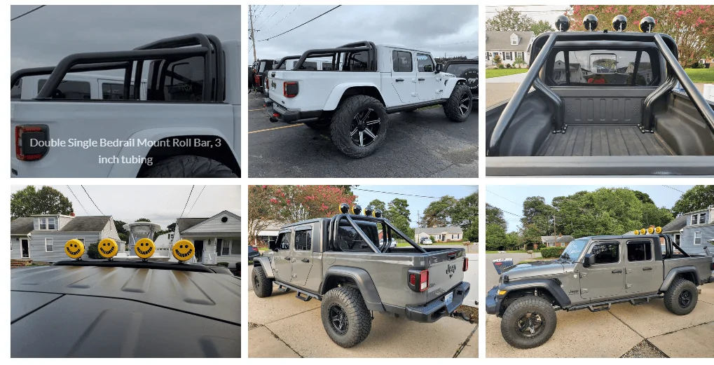 Jeep Gladiator True roll bars, still need a good frame tie in.  Sterling out of Texas.  I might... 1607598245602