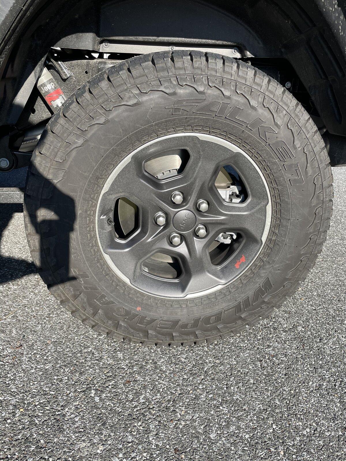 Jeep Gladiator 4 or 5 Rubicon Take off wheels and tires for sale Photo Dec 11, 10 01 53 AM