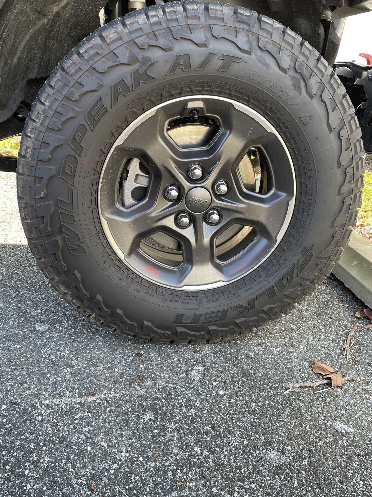 Jeep Gladiator 4 or 5 Rubicon Take off wheels and tires for sale Photo Dec 11, 10 02 40 AM