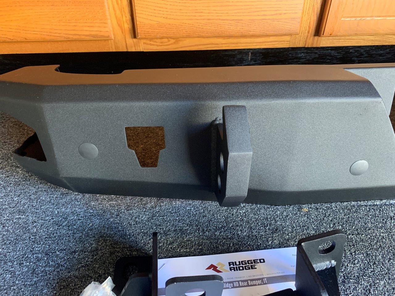 Jeep Gladiator New Rugged Ridge HD Rear Bumper, Never Installed or Fit - $350 IMG_2229