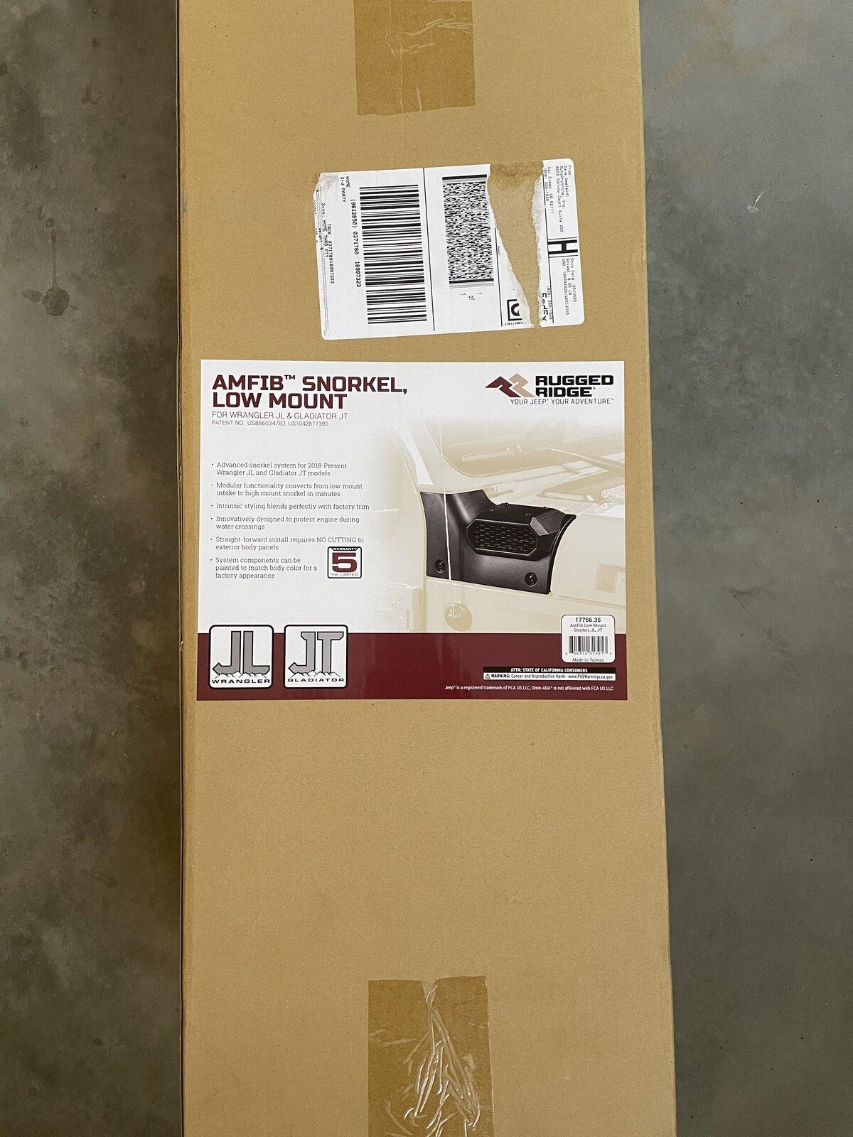 Jeep Gladiator Rugged Ridge AmFib Low Mount Snorkel *BNIB* $375 30006FA0-03B1-4C41-8ECC-C12F3C58B0AE