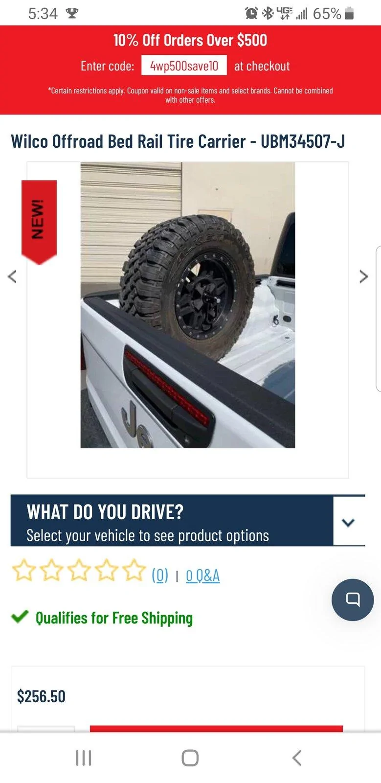Jeep Gladiator Bed mounted spare tire ideas - Rugged Ridge and Others Screenshot_20190908-173426_Chrom