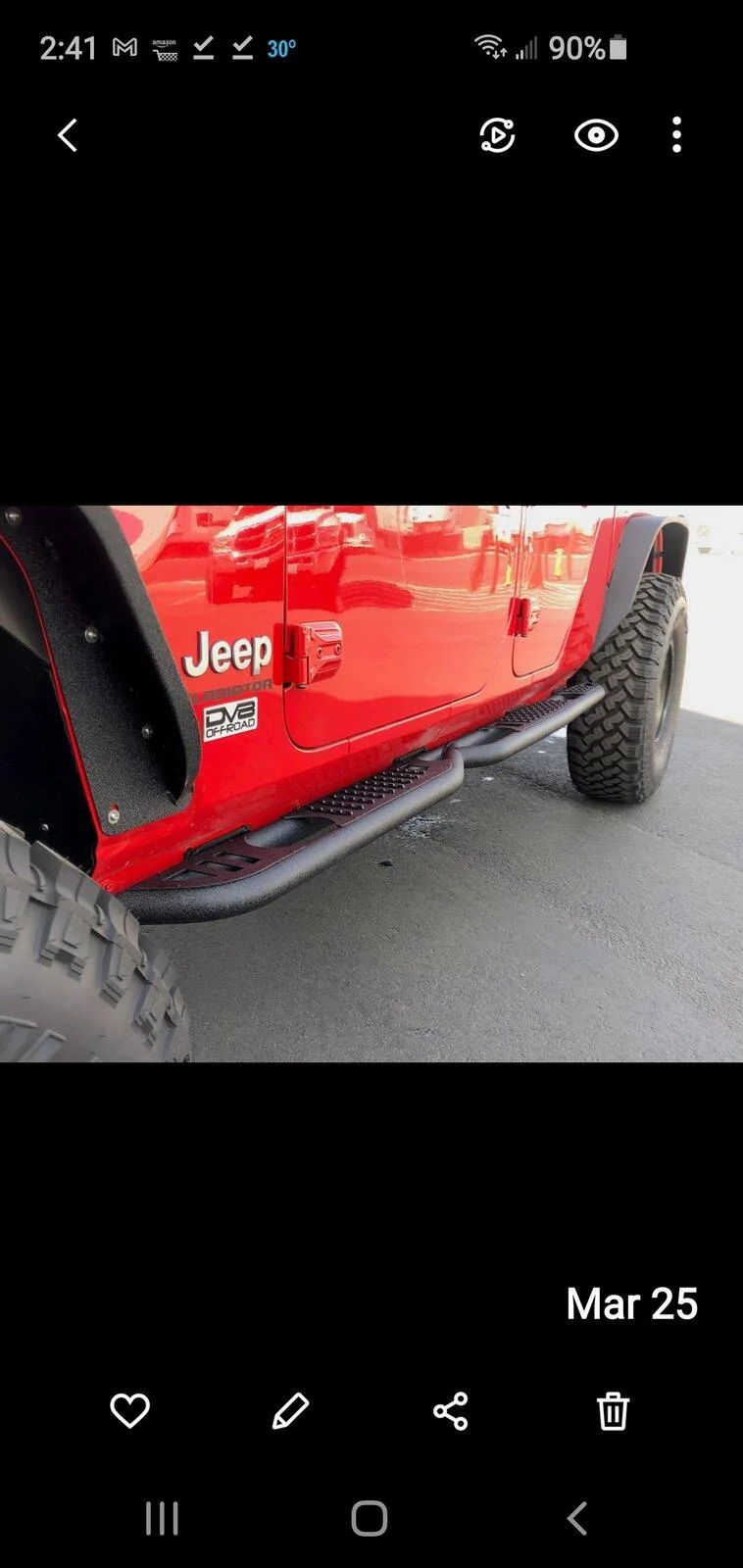 Jeep Gladiator DV8 side steps Screenshot_20201216-144129_Gallery