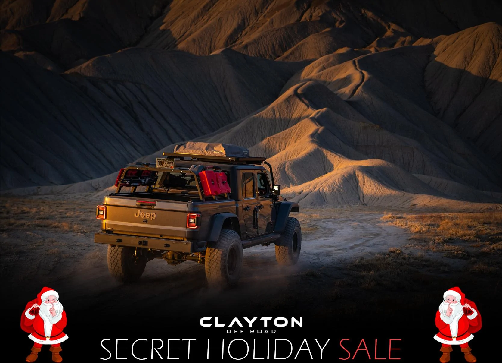 Jeep Gladiator Clayton Off Road Secret Holiday Sale! Secret Holiday Sal