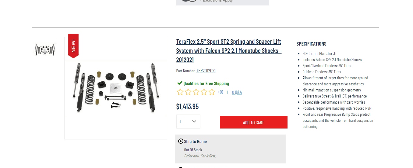 Jeep Gladiator Mopar lift vs terraflex 1608257925046