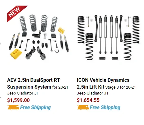 Jeep Gladiator Mopar lift vs terraflex 1608258484315