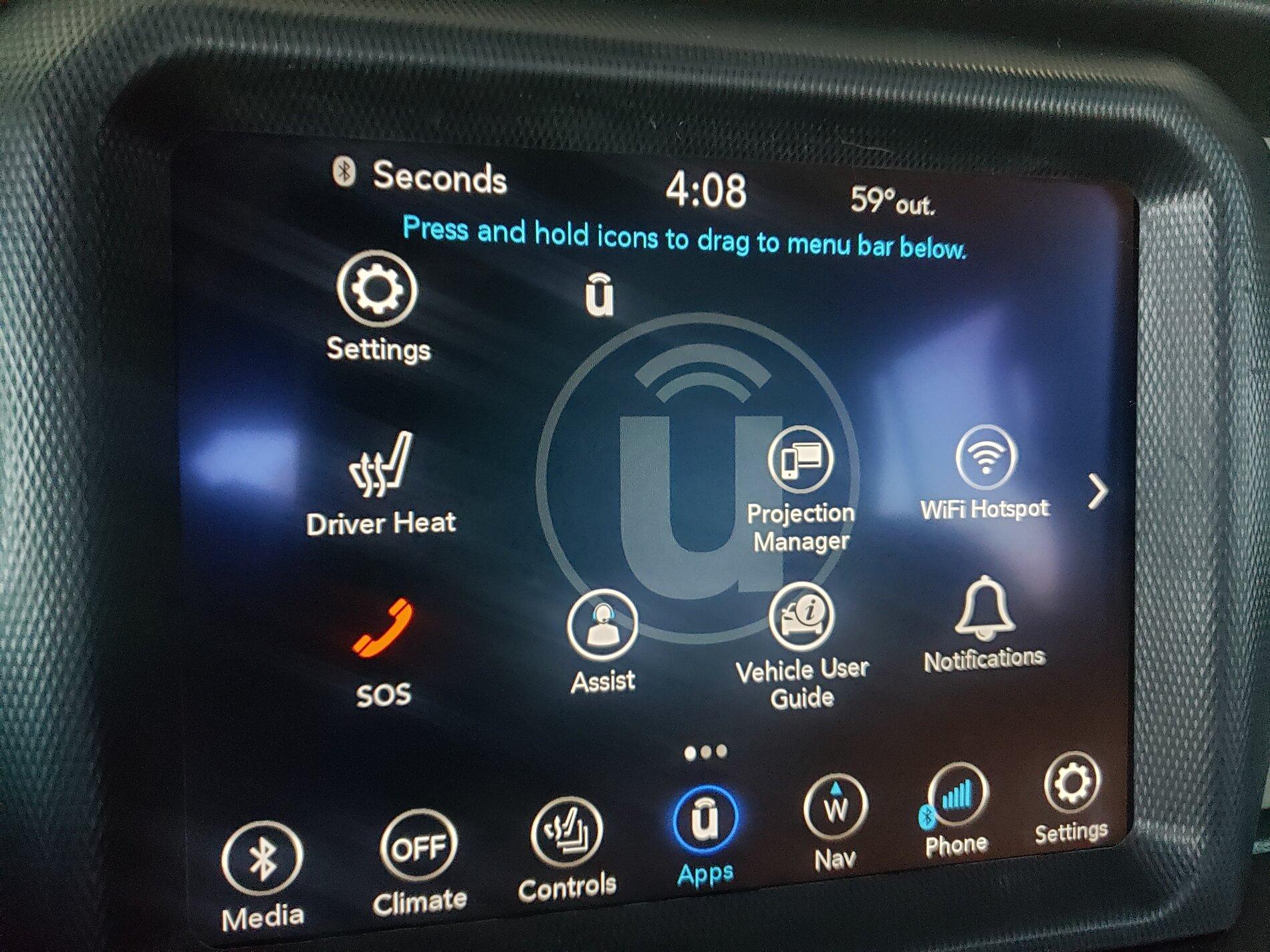 Jeep Gladiator UConnect 8.4" is Blue 20201219_160825
