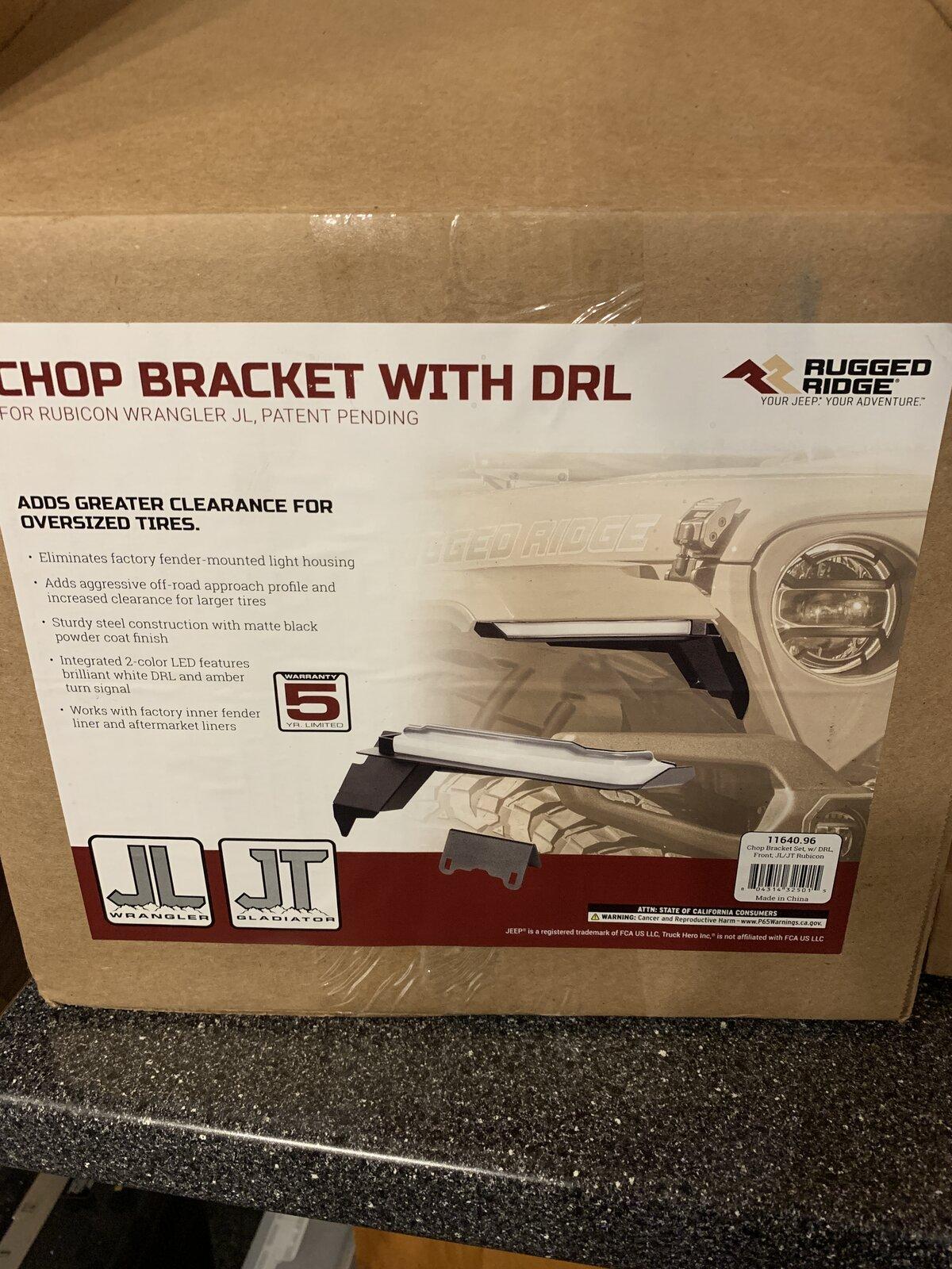 Jeep Gladiator Rugged Ridge Chop Brackets with LED DRL - NEW IN BOX - $200 IMG_2269.JPG