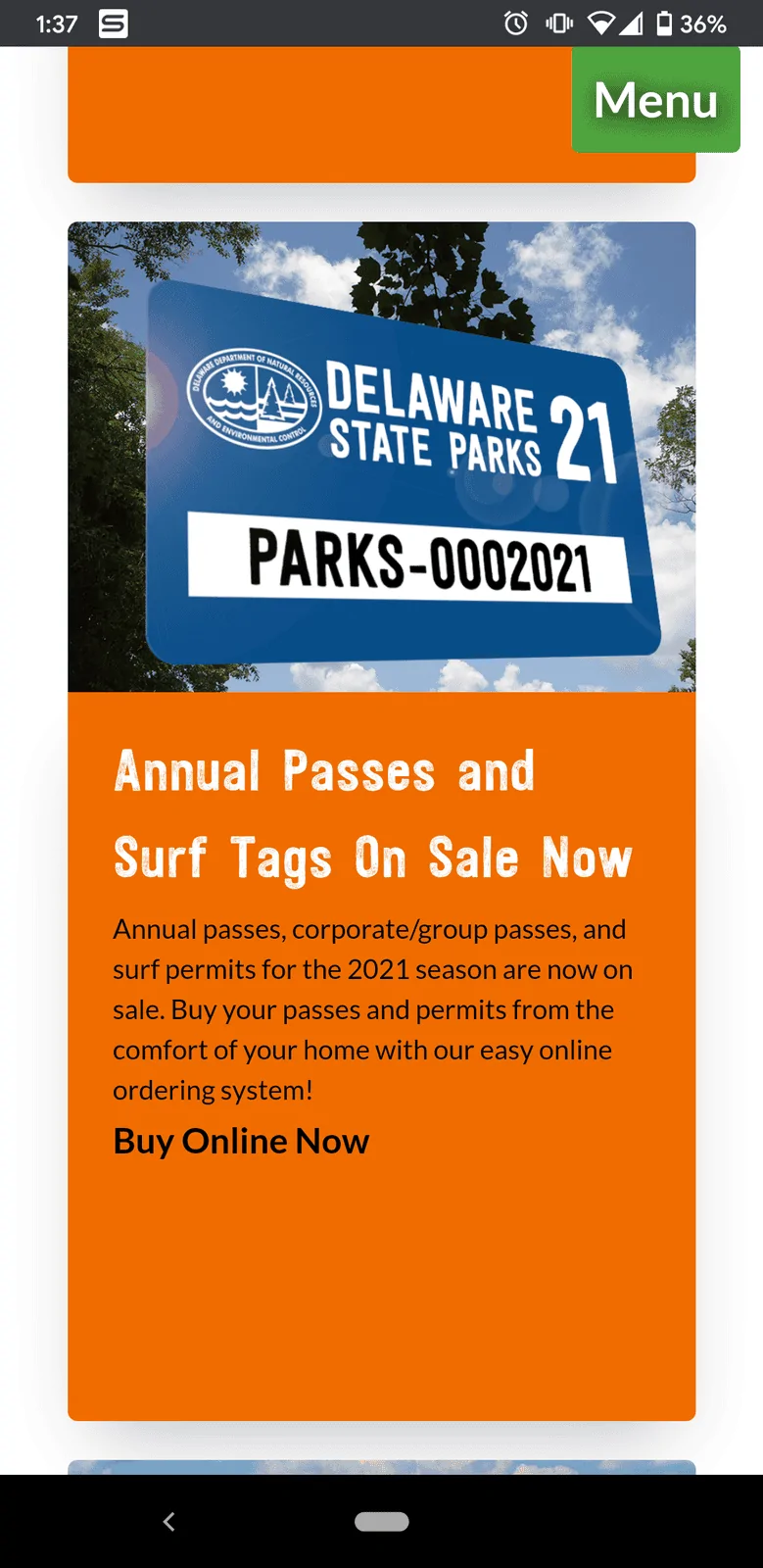 Jeep Gladiator DE surf fishing permits Screenshot_20201222-133705