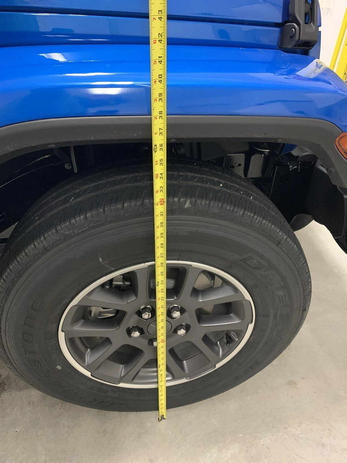 Jeep Gladiator Stock Jeep Support Group JTO Fender Measurement 1