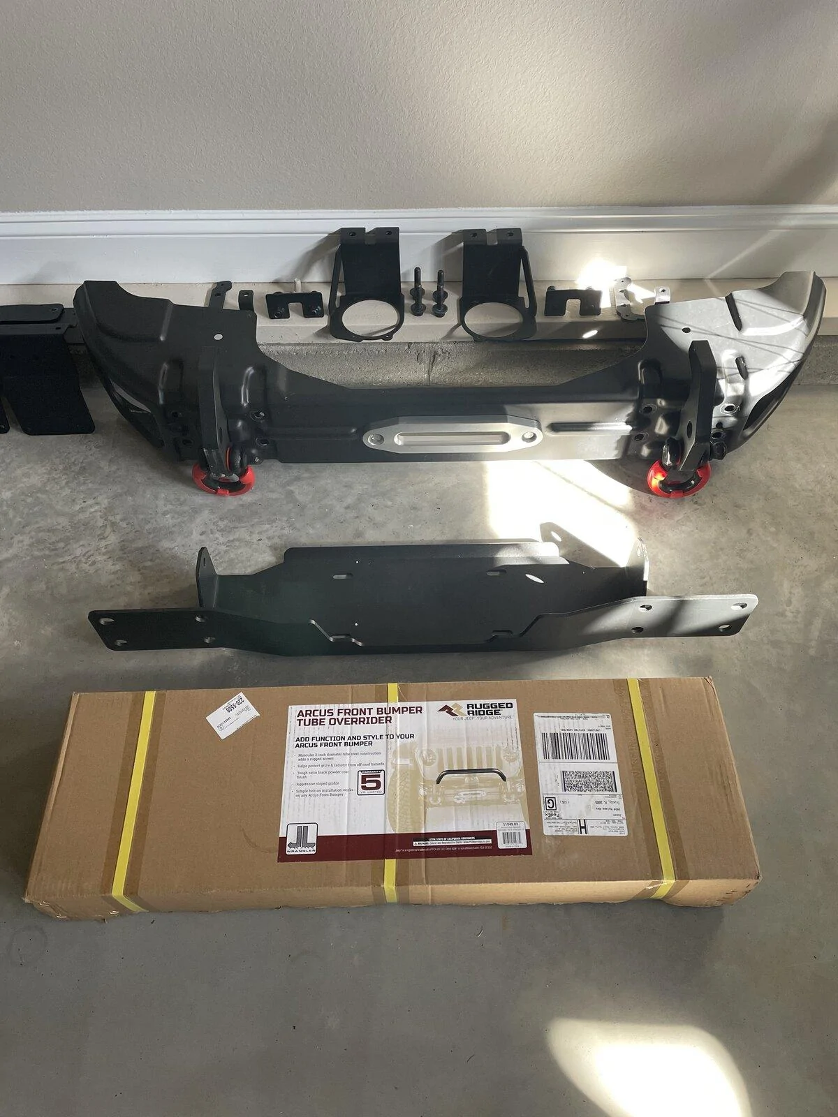Jeep Gladiator Rugged Ridge Arcus Bumper with Overrider for 18-21 Jeep Gladiator JT 09FBD842-AD3F-4C25-B1D3-ADA3C70D9F9B