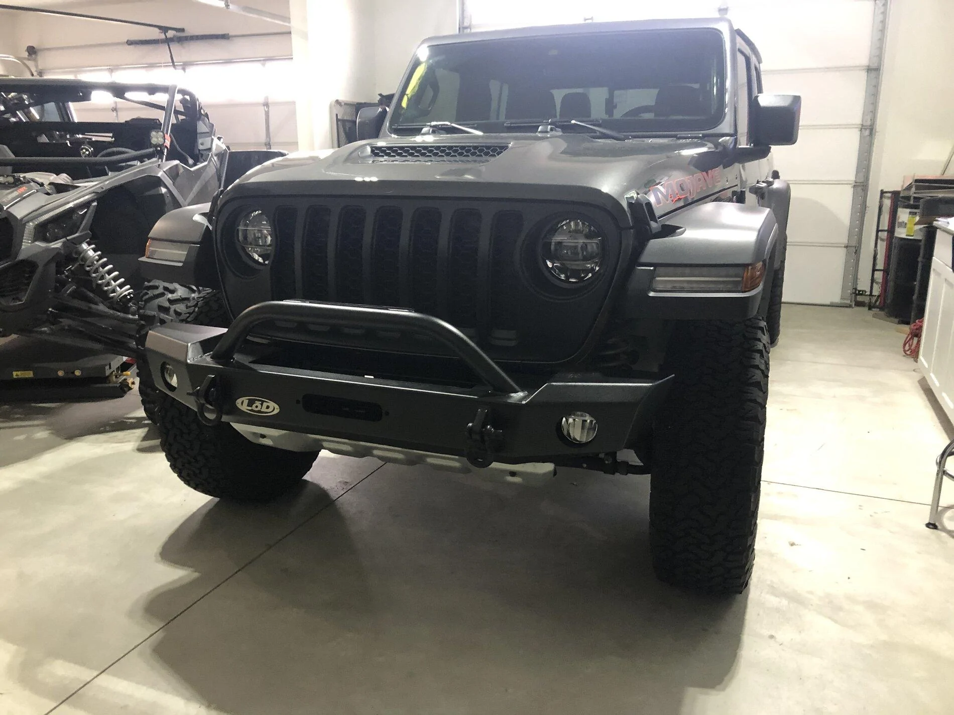 Jeep Gladiator LOD winch bumper install on Mojave plus flat tow brackets A935CC91-D557-456E-B301-A3FD95D9D0B8