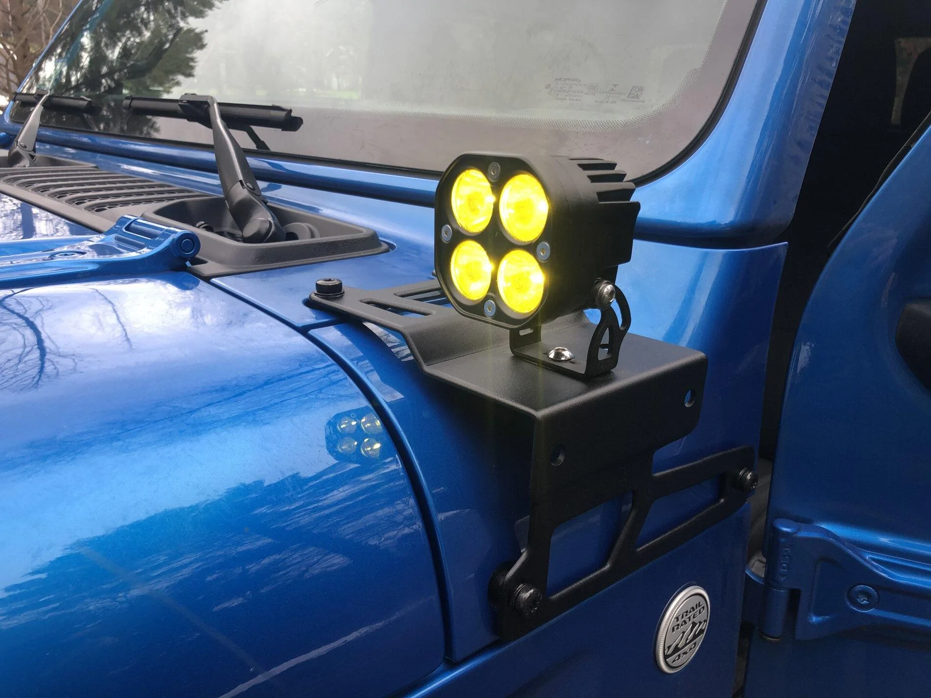 Jeep Gladiator Ditch lights on Mopar brackets 44C26546-D170-4785-8821-1F63D2D8D56E