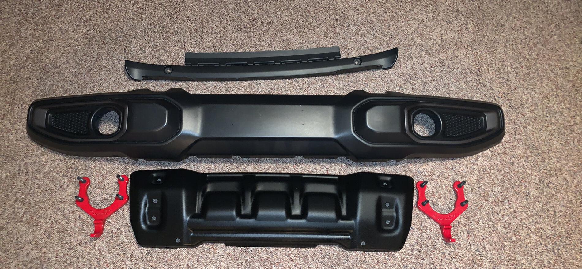 Jeep Gladiator JTR Plastic Front Bumper, Steel Skid and Hardware (no fogs) F8383908-B57B-4D9F-82AC-DB1A9346AF7B