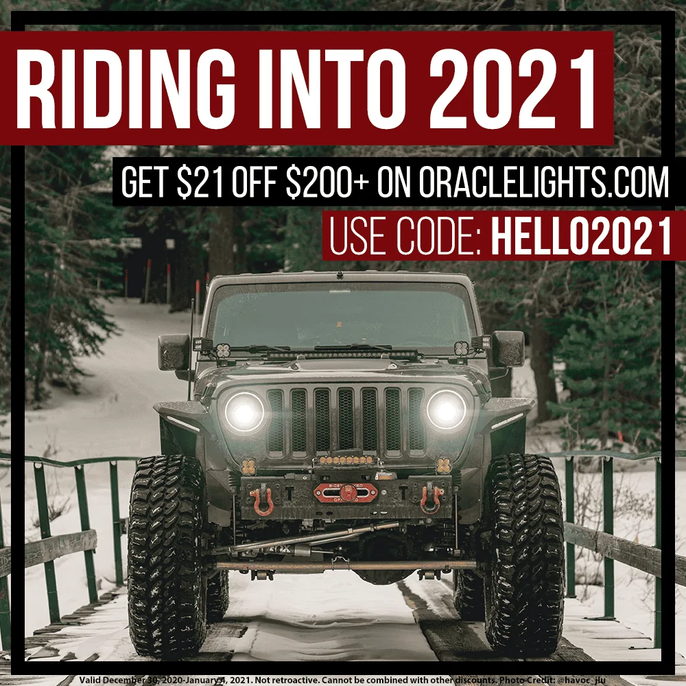 Jeep Gladiator LIGHT UP 2021 WITH NEW LEDS newyears2020_social